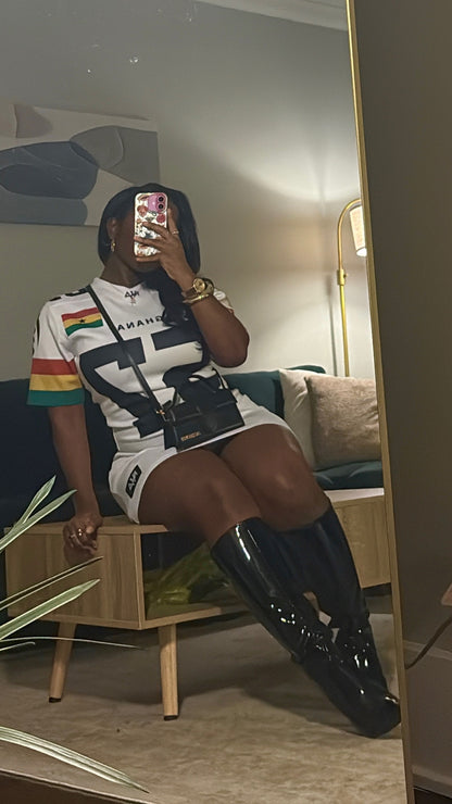 Ghana Football Jersey Dress