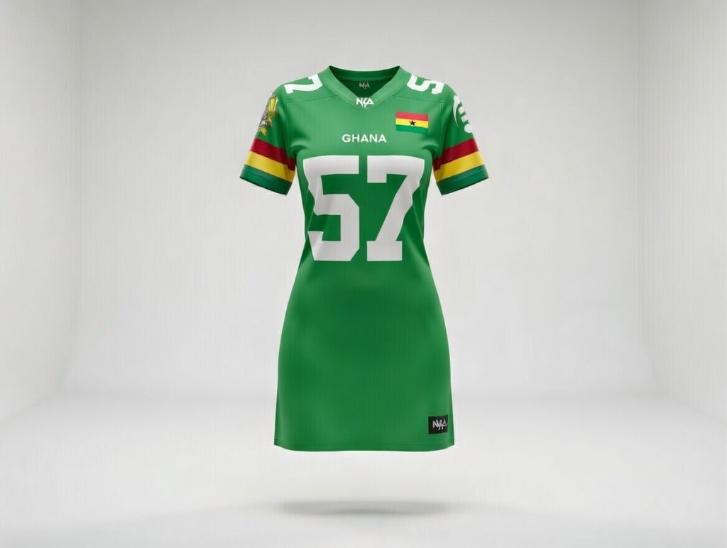Ghana Football Jersey Dress