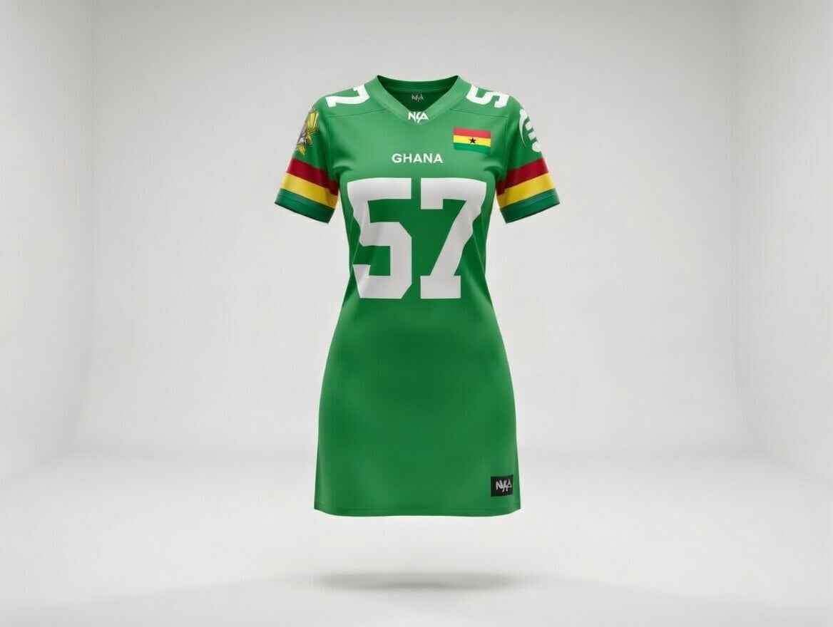 Ghana Football Jersey Dress