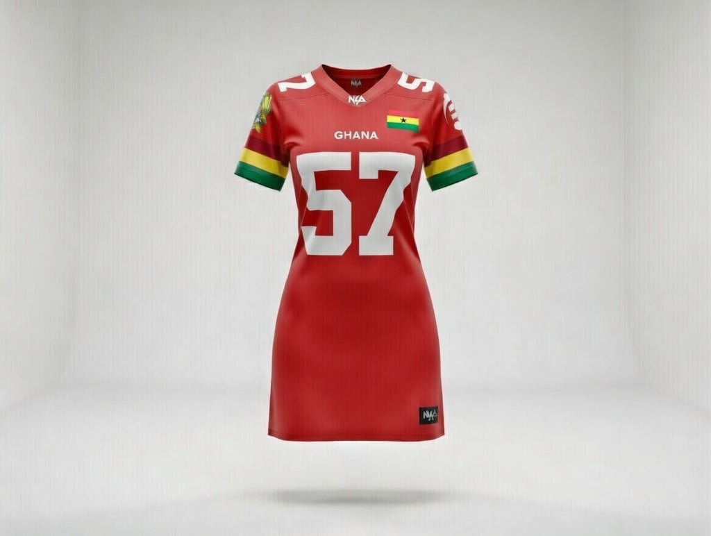 Ghana Football Jersey Dress