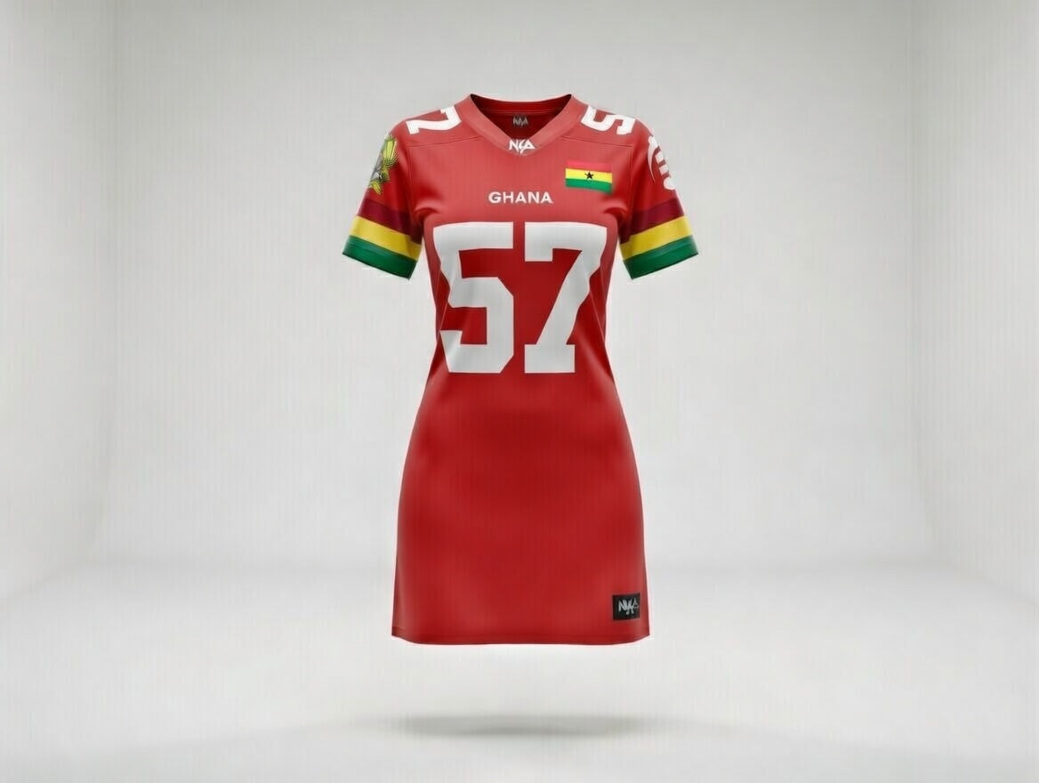 Ghana Football Jersey Dress